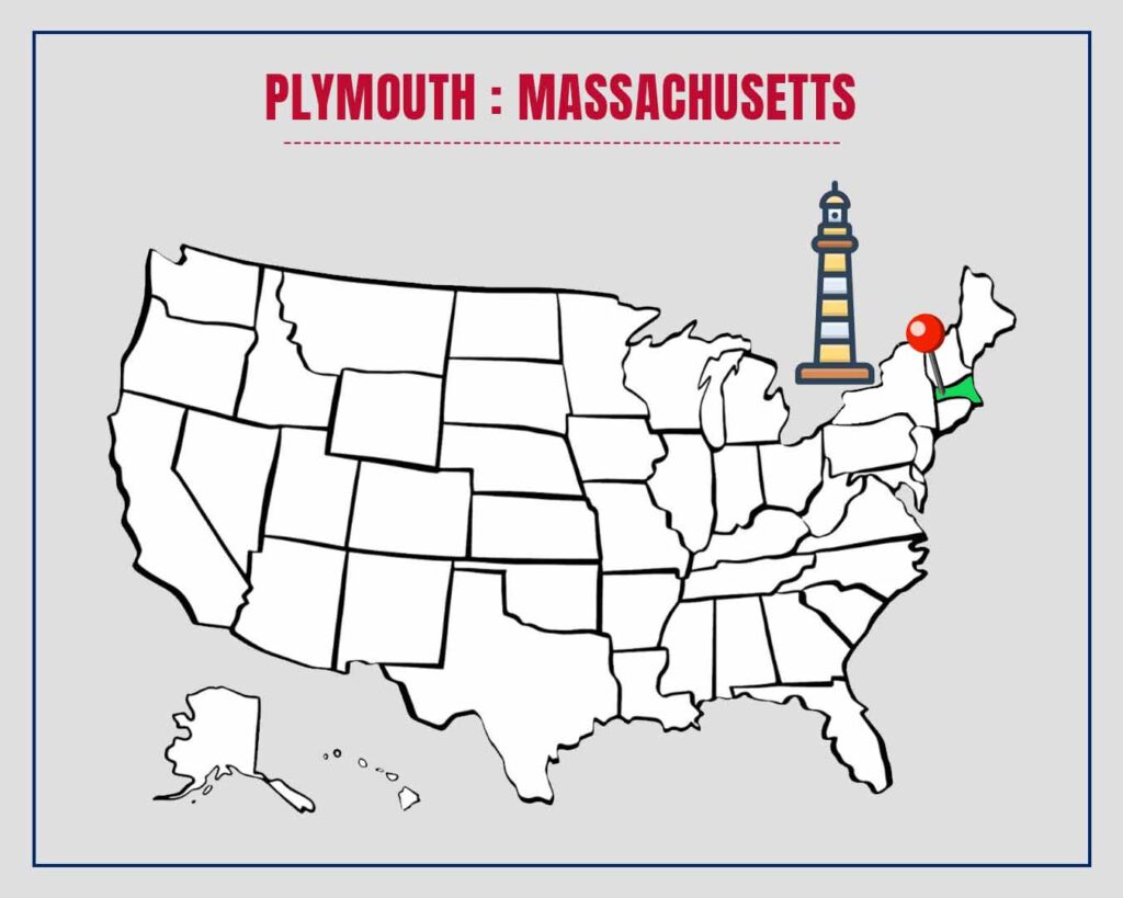 Plymouth Massachusetts || India To States